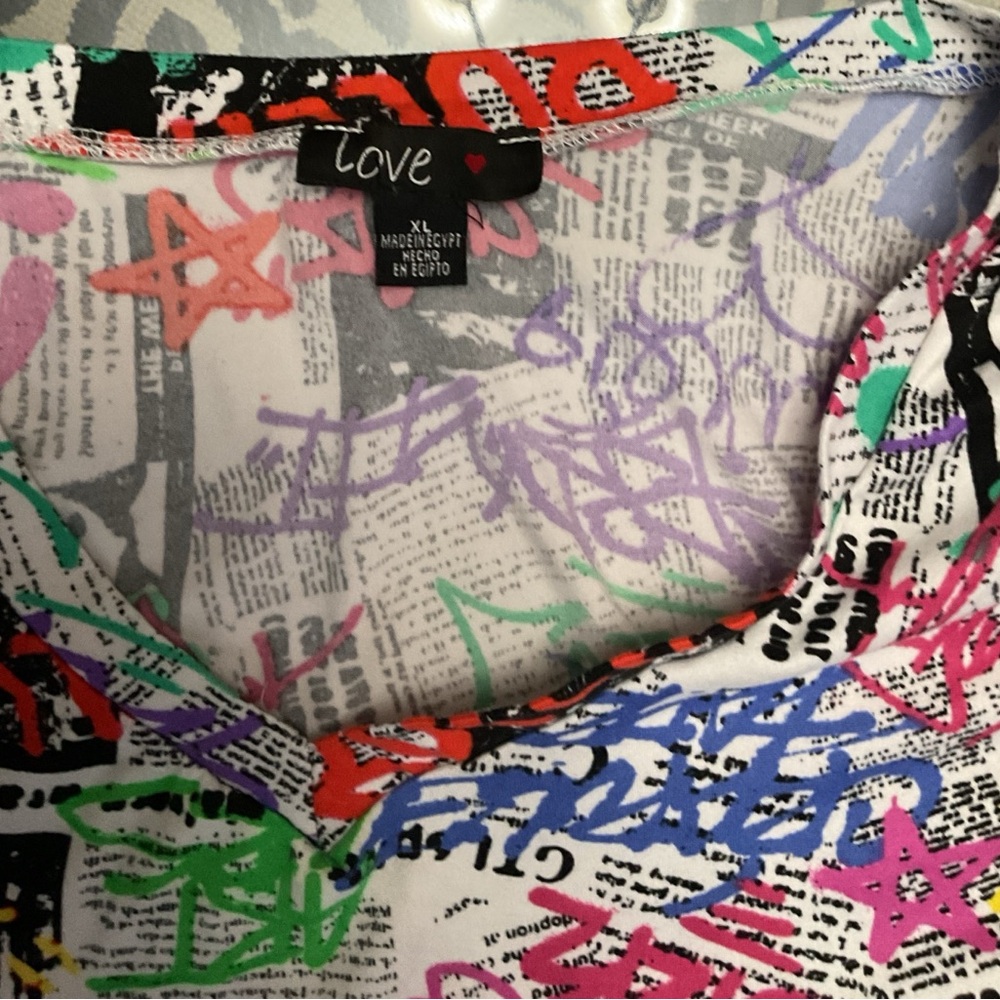 Love  Multicolor Graphic Bottoms
